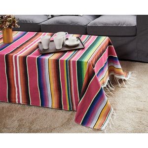 8 colors Ethnic Style Beach Blanket Home Tapestry camping Picnic Travel Plane Mat Cotton Mexican Indian Handmade Rainbow Blanket LJ201127