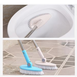 Durable Toilet Cleaning Brush Removable Bathroom Wall Floor Scrub Brush Long Handle BathTub Shower Tile Cleaning Tool-30 201214280g