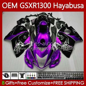 OEM フェアリングスズキ隼 GSXR-1300 2014 2015 2016 2017 2018 2019 77No.107 GSXR 1300 CC GSX R1300 08-19 1300CC GSXR1300 08 09 10 11 12 13 射出ボディパープルブラック