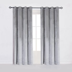 CurtainModern Solid Velvet Curtains for The Bedroom Living Room Custom Size Blackout Curtain Blinds Finished Drapes Window T200323