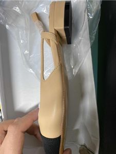 Kalvskinn damskor klackskor höga klackar slingback sandaler platta beige grå svart