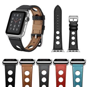 Leather Band For Apple watch strap 42mm 44mm 45mm 49mm Men and Women Watch Bands For iWatch series 8 7 6 5 4 3 2 1 Single tour bracelet smart wriestbands