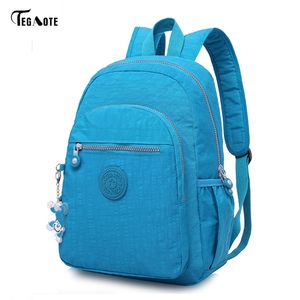 Marca nylon homens mulheres mochila faculdade ensino médio para adolescente menino laptop viagem mochilas mochila mochila