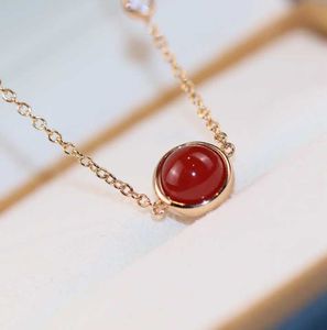 Colar de pingente de qualidade luxuoso com um pedaço de diamante e bracelete de ágata vermelho conjunto frete grátis PS3568