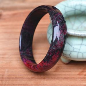 Bangle est högkvalitativ kinesisk persikblomma plommonarmband armband gåva för vackra kvinnor jades smycken1