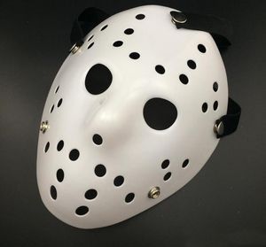 100 adet Cadılar Bayramı Beyaz Gözenekli Erkekler Maske Jason Voorhees Freddy Korku Film Hokey Parti Kadınlar Için Hokey Korkunç Maskeleri Masquerade Kostümleri