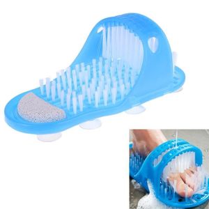 Chuveiro de plástico Escova de pés Esfoliante de banho Sapato de banho Chinelos de massagem para os pés Escova de banho Esfoliante para os pés Spa Chuveiro Remove a pele morta