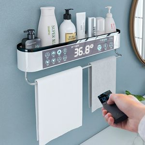 MICCK Bathroom Shelf Shampoo Shower Shelves Wall Mounted For Toilet Waterproof Bath Organizer Cosmetic Shelf Bathroom Towel Rack Y1125