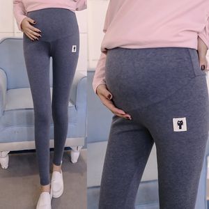 Maternity Leggings Justerbar midja Gravid Kvinnor Graviditet Kläder Byxor Ropa Mujer Emvarazada Premama Enceinte Soft Slim LJ201114