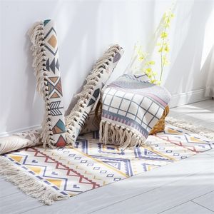 Хлопковые кисточки для дома ковры ретро богемный стиль ковер молитвенный коврик для гостиной ковер спальня декор кроватный коврик Alfombra 201225