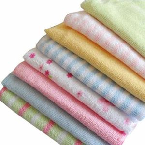 8 pcs bebê macio toalha de algodão bebo banheiro infantil crianças alimentando pano de toalhetes de bebê