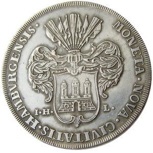 DE (19) Thaler Almanca Devletleri Hamburg 1735 IHL Craft Gümüş Kaplama Kopya Para Metal Kalıcı Fabrika Fiyat
