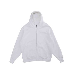 Essential katoenen effen heren volledige zip up hoodie op maat bedrukte rits oversized hoodies voor mannen
