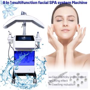 Mikrodermabrasion Vakuumtherapie Gesichtsschönheitsmaschine 8 in 1 Photonenlichttherapie Hydrodermabrasion Spa-Ausrüstung