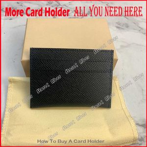 Top Quality Genuine Leather Womens Luxurys Designers credit card holders brand women small wallets men mini wallet cardholder Unisex card