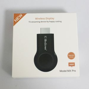 Heißer Verkauf MX PRO TV Stick Full HD 1080P Anycast Miracast DLNA Airplay WiFi Display Receiver Dongle für Andriod IOS Handy