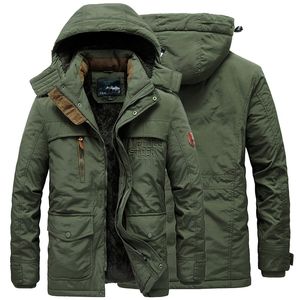 Giacca invernale da uomo militare spessa calda con cappuccio da uomo Parka cappotto casual in pile di cotone imbottito giacca a vento maschile tuta sportiva termica 201123