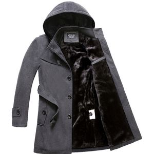 M-4XL Inverno Trench Revestimento Homens Venda Quente Casaco de Lã Grosso Homens Tamanho 4XL Casacos de Lã 201119