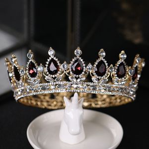 Ondiepe Jin Bai boor Kristallen Bruiloft Tiara's En Kronen Bruids Tiara Accessoires Volledige Kleine Parels Bruids Tiara Kronen HG1207