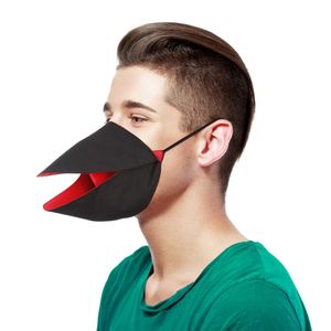 Maschera protettiva riutilizzabile con corda per le orecchie regolabile per bambini adulti divertente creativa con becco T845