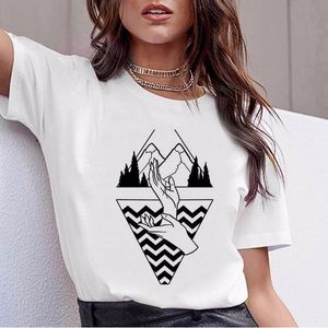 Kvinnor Twin Peaks T-shirt Sommar Harajuku Topp Tee Skjorta Överdidig T Kvinna Högkvalitativ
