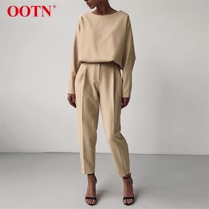 OOTN Casual Hohe Taille Khaki Hosen Frauen Sommer Frühling Braun Damen Büro Hosen Reißverschluss Tasche Feste Weibliche Bleistift Hosen 201119