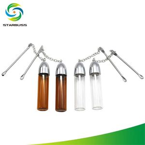 Glass mini storage bottle 36-57-72mm portable large and small storage container glass bottle cigarette set