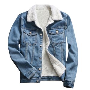 JAYCOSIN coat Womens winter Sexy Print Fashion Outwear Denim Upset Jacket Vintage Long Sleeve Loose Jeans Overcoat abrigo LJ201109