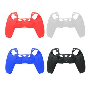 Dla sterownika PS5 PS5 PlayStation 5 Soft Silikonowa pokrywa Cudowność Solid Color Controller Grip Cover AntSILIP with Spot DHL Szybka Wysyłka