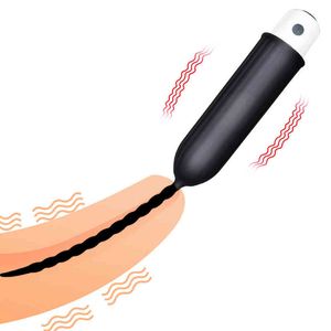 Nxy Vibroators Мужской Penis Plug Вибратор Уретральный Расладочный Дилатор КОНСУЛЬТА ГЛАЗ Стимулятор Мастурбации Устройство Устройство Устройство Мочевины Мужской Секс-Игрушка 18 0112