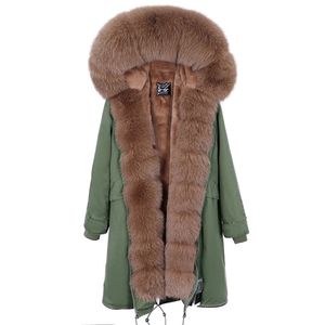 毛沢東陽秋と冬の新しいキツネの毛皮のコートの上の膝のスタイルを克服する女性のスリムな暖かいジャケット新しい女性のコート201212