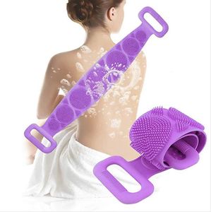 Spazzole magiche in silicone Asciugamani da bagno Sfregamento Fango Peeling Corpo Massaggio Doccia Scrubber esteso Spazzole per doccia pulite per la pelle IIA901