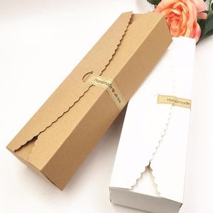 20 teile/los Kraft Geschenk Boxen Papier Handgemachte Süßigkeiten/Schokolade Verpackung Box Leere Lagerung Diy Hochzeit Kuchen Boxen jllYEL