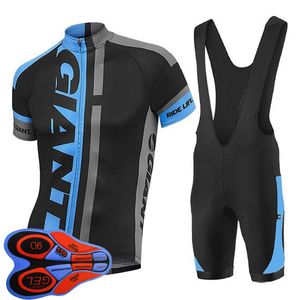 Dev 2021 Pro Takım erkek Bisiklet Jersey Takım Elbise Açık Kısa Kollu Bisiklet Gömlek Önlüğü Şort Set Cep Fermuar Yol Bisiklet Kıyafetler Y21030615