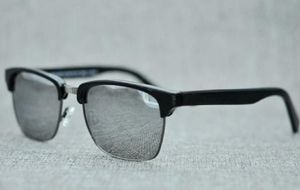 Novos óculos de sol femininos masculinos m257 lentes polarizadas sem aro de alta qualidade esporte bicicleta condução praia ao ar livre chifre de búfalo uv400 óculos de sol com estojo