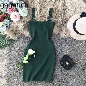 Gagarichの女性のドレス2019ファッションナイトクラブ夏の新しいセクシーな低胸部スリムソリッドストレッチボディコンミニショートドレスY200418