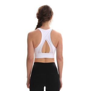 Yoga lu Lu Sport Bra Tank Camis Schocksichere Unterstützung Mesh Hergen Back Running Fitness Nichtsteel Ring Unterwäsche Fitnessstudio Kleidung Frauen