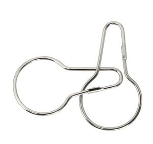 Högkvalitativ dusch gardin krokar Ringar Ny bra duschbad badrum gardin-ringar Clip Easy Glide Hook Sn3239