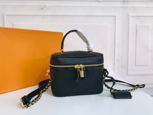 Bolsas de grife de luxo de alta qualidade bolsa feminina mensageiro bolsa cosmética vaidade bolsa pequena monograma corrente em relevo bolsa tiracolo ombro