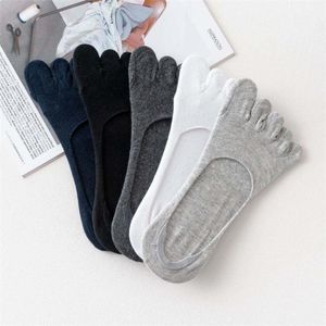 Meias masculinas 1Pair Men Men Five Toe Spring Summer Summer e Autumn Fashion Sock Sock Homem Male Male 5 Dedos Algodão Socks1