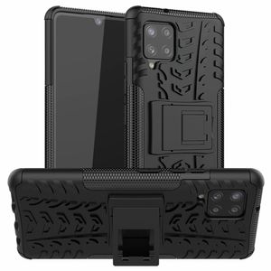 Shocksäker Tuff Armor Drop Skyddande Case Cover Kickstand för Samsung Galaxy A42 5G