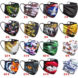 Masks Fashion Dustproof Three-layer Cloth Designs Sunscreen Children Adult Outdoor Play Reusable Face Mask China Wholesale Bwd476