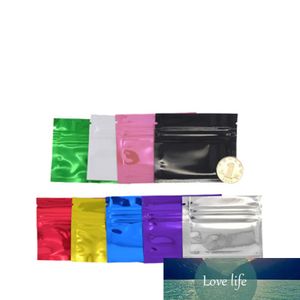 100 шт. 7.5x6.5 см Тепло уплотнительная алюминиевая фольга Zip Lock Упаковочная сумка Само уплотнение MYLAR RECLOSALABLE STIPPER BAG Snuck Retail Team