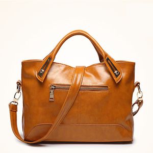 HBP 2021 new fashion trend women's bag oil wax leather women's One Shoulder Messenger Handbag Wholesale women's bag
