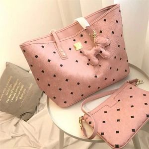Roze sugao brief vrouwen handtassen twee stks set hoge kwaliteit voor meisje handtassen schoudertassen color verkrijgbare hete verkoop tas mode stijl