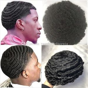 Afro Männer Hair Toupee für Baskasack Spieler und Basketball-Fans Brasilianisches Jungfrau Menschliches Haar Afro Kinky Curl Männer Perücke Free Shippinng