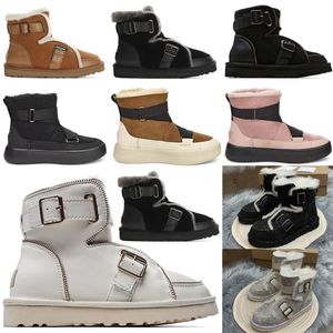 Designer Women Australia Australian Boots Winter Snow Furry Satin Boot Ankle Booties Fur Leather Outdoors Shoes #212