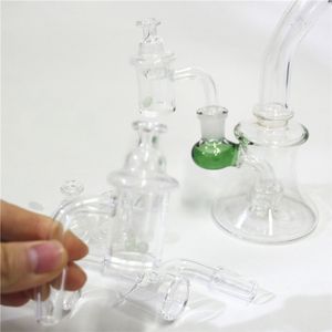 Rökning XXL Quartzs Banger Nail Cyclone Carb Cap 100% Quartz Kort hals 10mm 14mm18mm Man Kvinna för Dab Rigs Glöd i mörka Bangers Ball