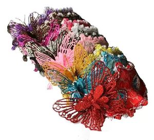 Wholesale venetian butterfly for sale - Group buy 2022 Halloween Masquerade face mask princess Venetian masks powder perspective Butterfly Birthday Party D Mask