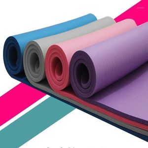 Kleine 15 mm dicke und langlebige Yoga-Matte, rutschfeste Sport-Fitness-Matte zum Abnehmen, Übung, rutschfester Damen-Yoga-Teppich #401